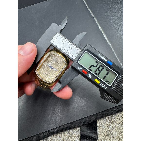 Invicta Lupah Swiss Diamond Stainless Steel Gold Tone Ladies Watch 2823 28.7mm - Picture 12 of 13